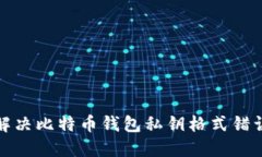 如何解决比特币钱包私钥格式错误问题